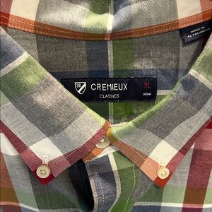 Daniel Cremieux Men's Classic Plaid Shirt - Green, Red, Gray